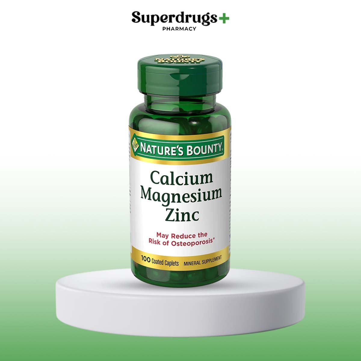 Nature's Bounty Calcium Magnesium Zinc Caplets 100s