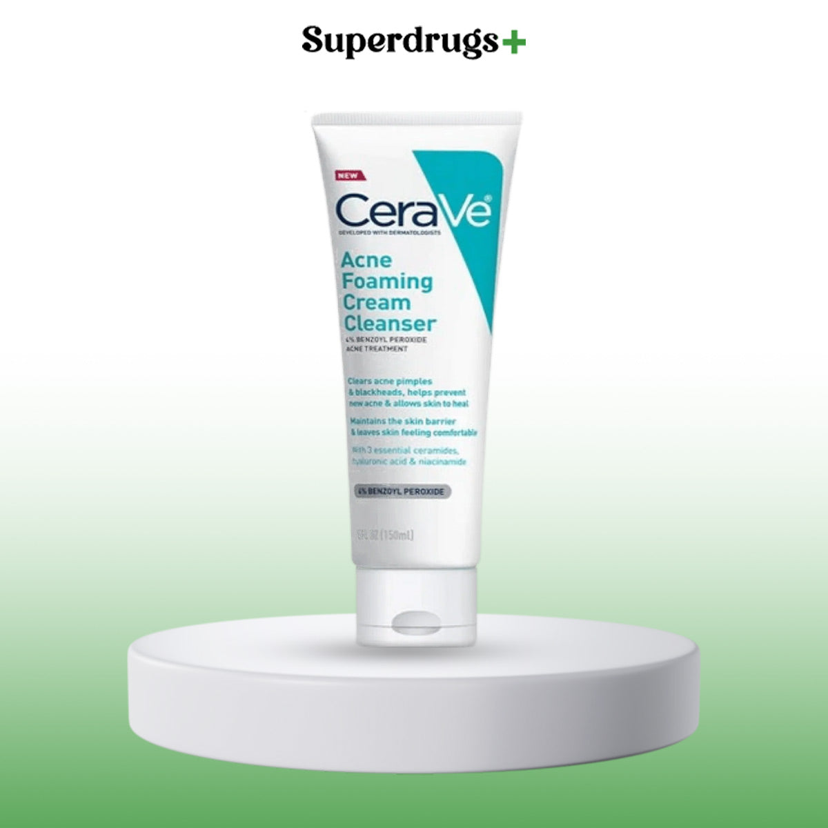 CeraVe Acne Foaming Cream Wash, 150ml