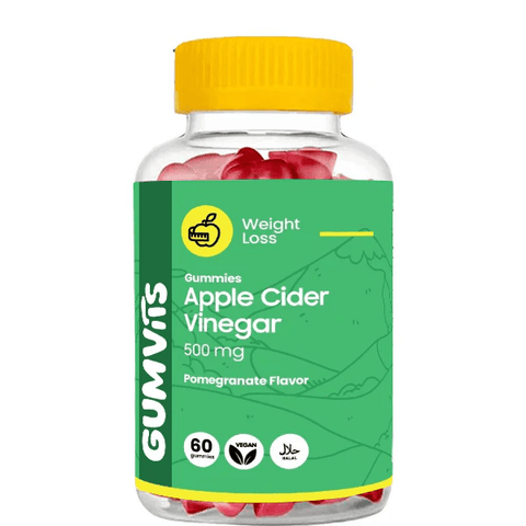 Gumvits Apple Cider Vinegar 500mg Gummies, 60s