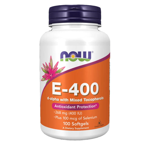 NOW Vitamin E-400 with Selenium Softgel 100s