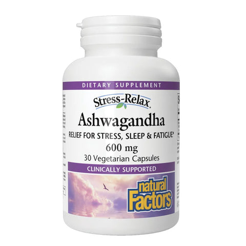 Natural Factor Ashwagandha 600mg, 30 Capsules