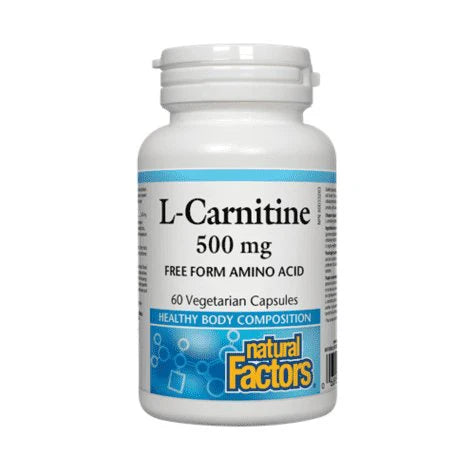 Natural Factors L-Carnitine 500mg, 60 Capsules