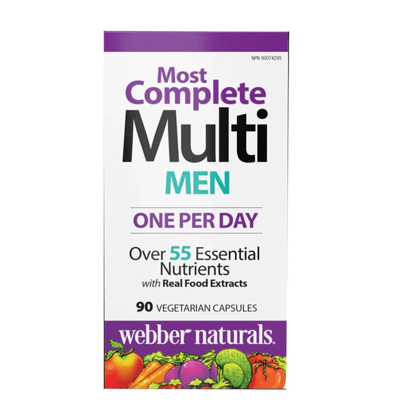 Webber Naturals Men's Most Complete Multi Capsules 90s